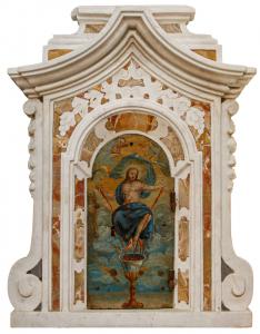 17th-18th century, Niche frame with Resurrected Christ